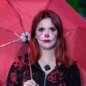 Vampire 90 Tage rote farbige Kontaktlinsen mit Sehstärke, Halloween-Linsen